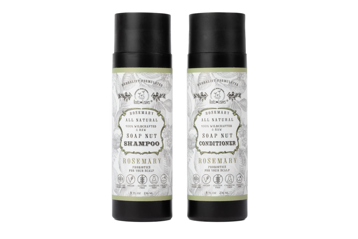 Rosemary Soapnut Shampoo & Conditioner Set