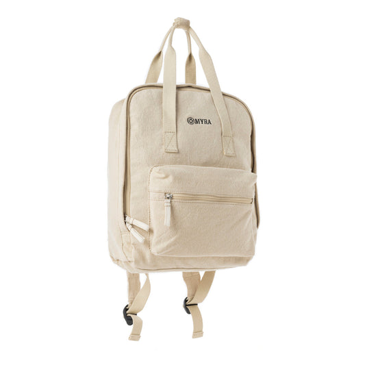 Pioneer Trek Canvas Backpack Bag - Beige