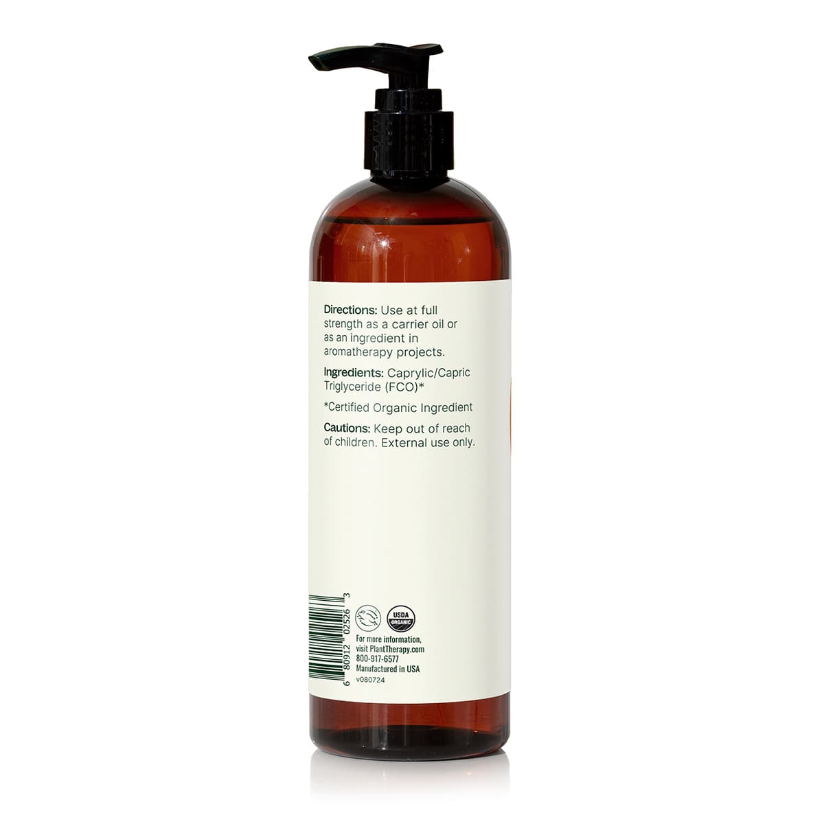 Organic Fractionated Coconut Carrier Oil