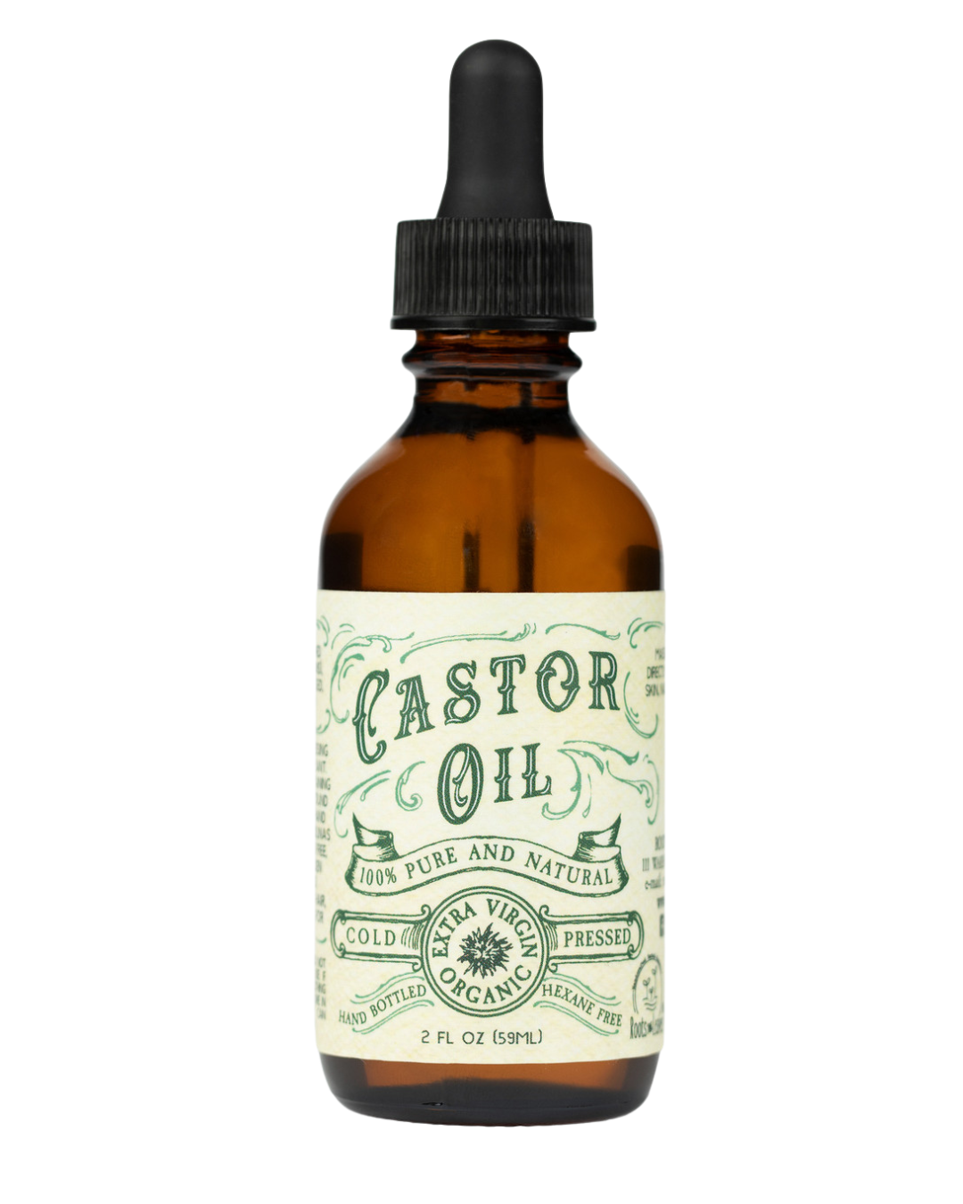 Organic Cold Pressed Castor Oil 2 oz