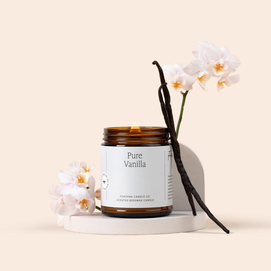 Pure Vanilla Beeswax Candle
