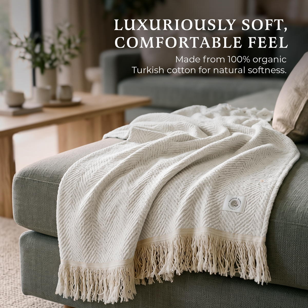 Organic Cotton Throw Blanket
