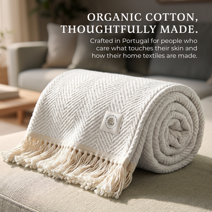 Organic Cotton Throw Blanket