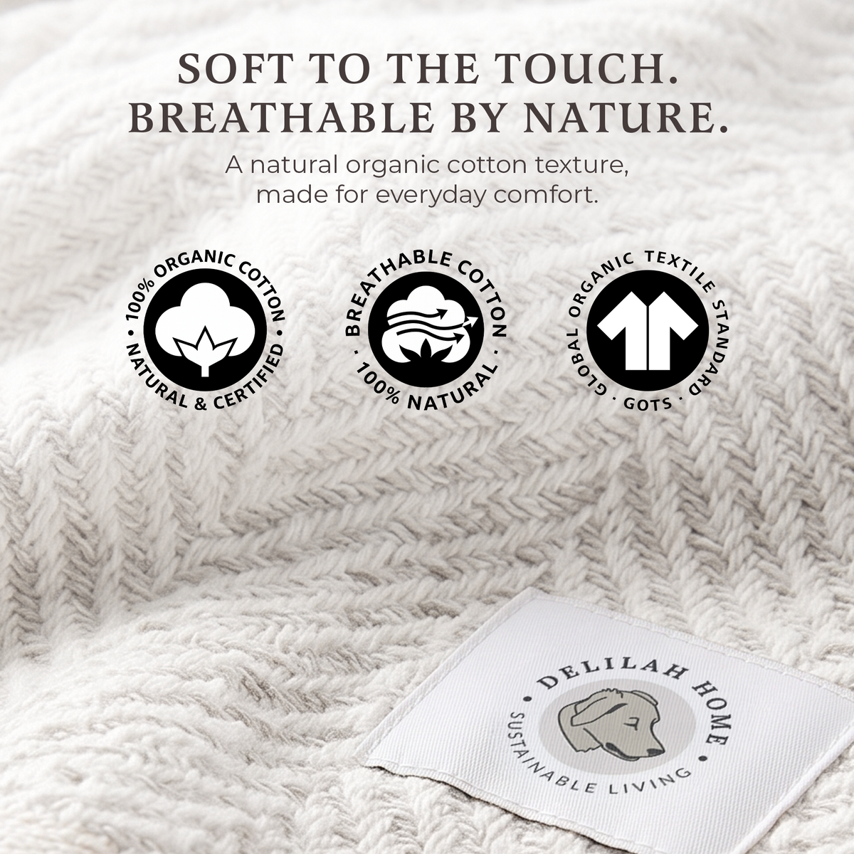 Organic Cotton Throw Blanket