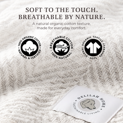 Organic Cotton Throw Blanket