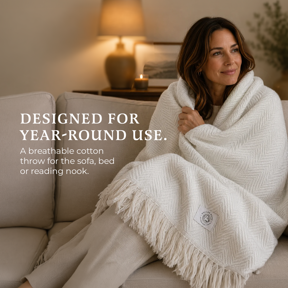 Organic Cotton Throw Blanket