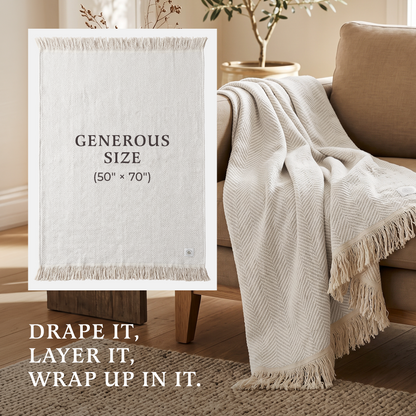 Organic Cotton Throw Blanket