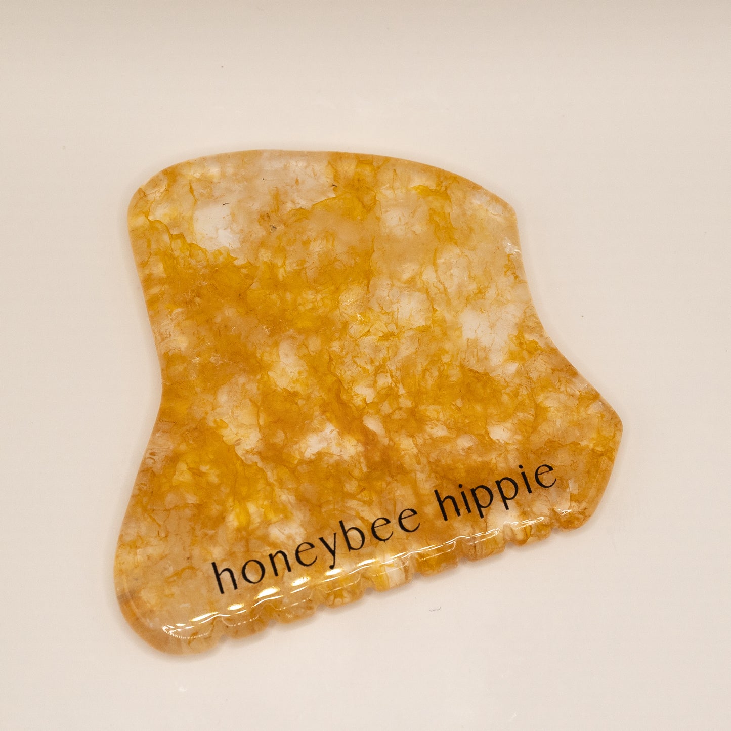 Golden Quartz Gua Sha Facial Tool