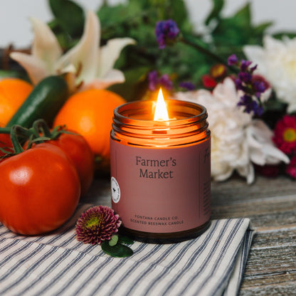 Farmer's Market Beeswax Candle