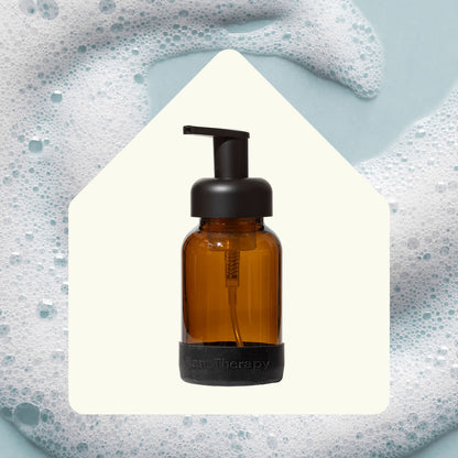 Glass Foaming Soap Dispenser with Silicone Sleeve