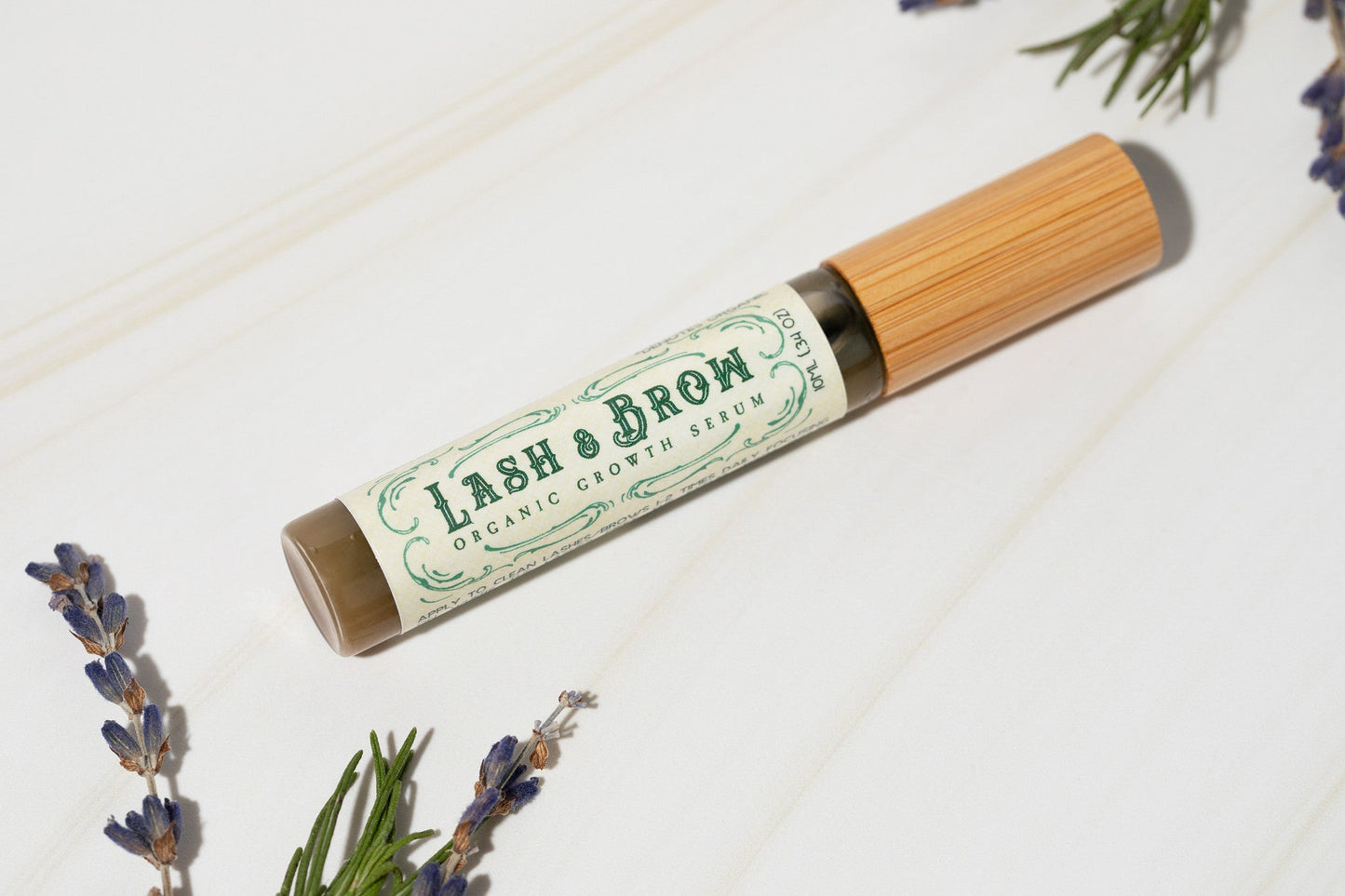 Organic Lash & Brow Serum – Castor Oil & Pearl Powder