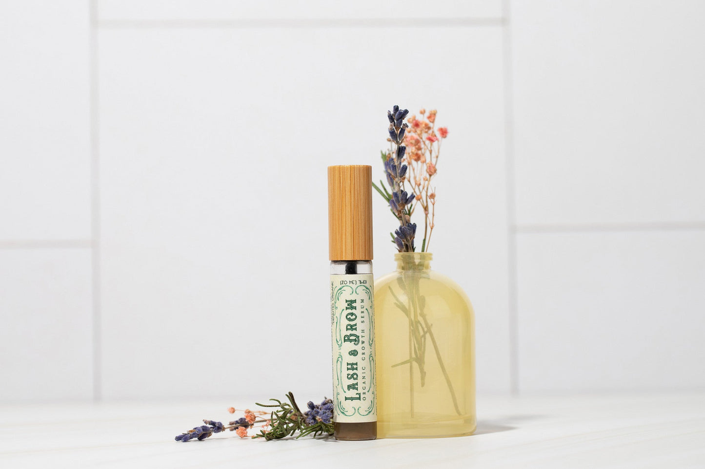 Organic Lash & Brow Serum – Castor Oil & Pearl Powder