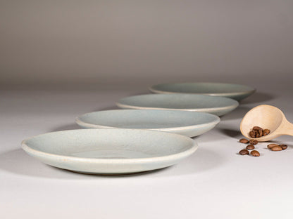 Handmade Ceramic Latte & Cappuccino Cup – Light Blue