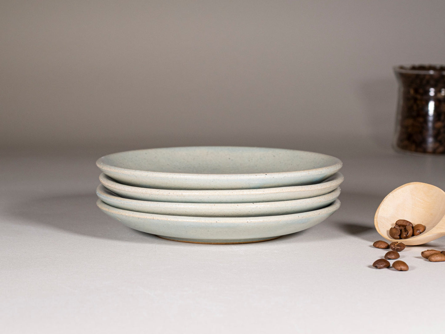 Handmade Ceramic Latte & Cappuccino Cup – Light Blue