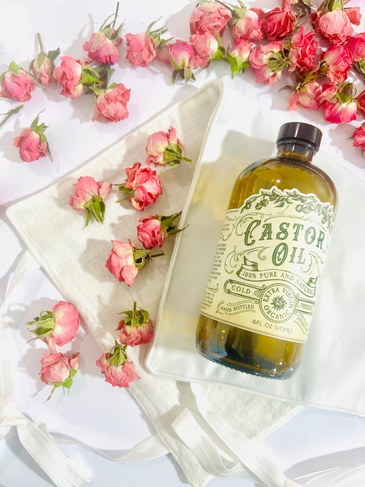 Organic Cold Pressed Castor Oil 16 oz