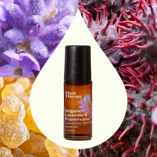 Organic Lavender & Frankincense Castor Body Oil Roll-On