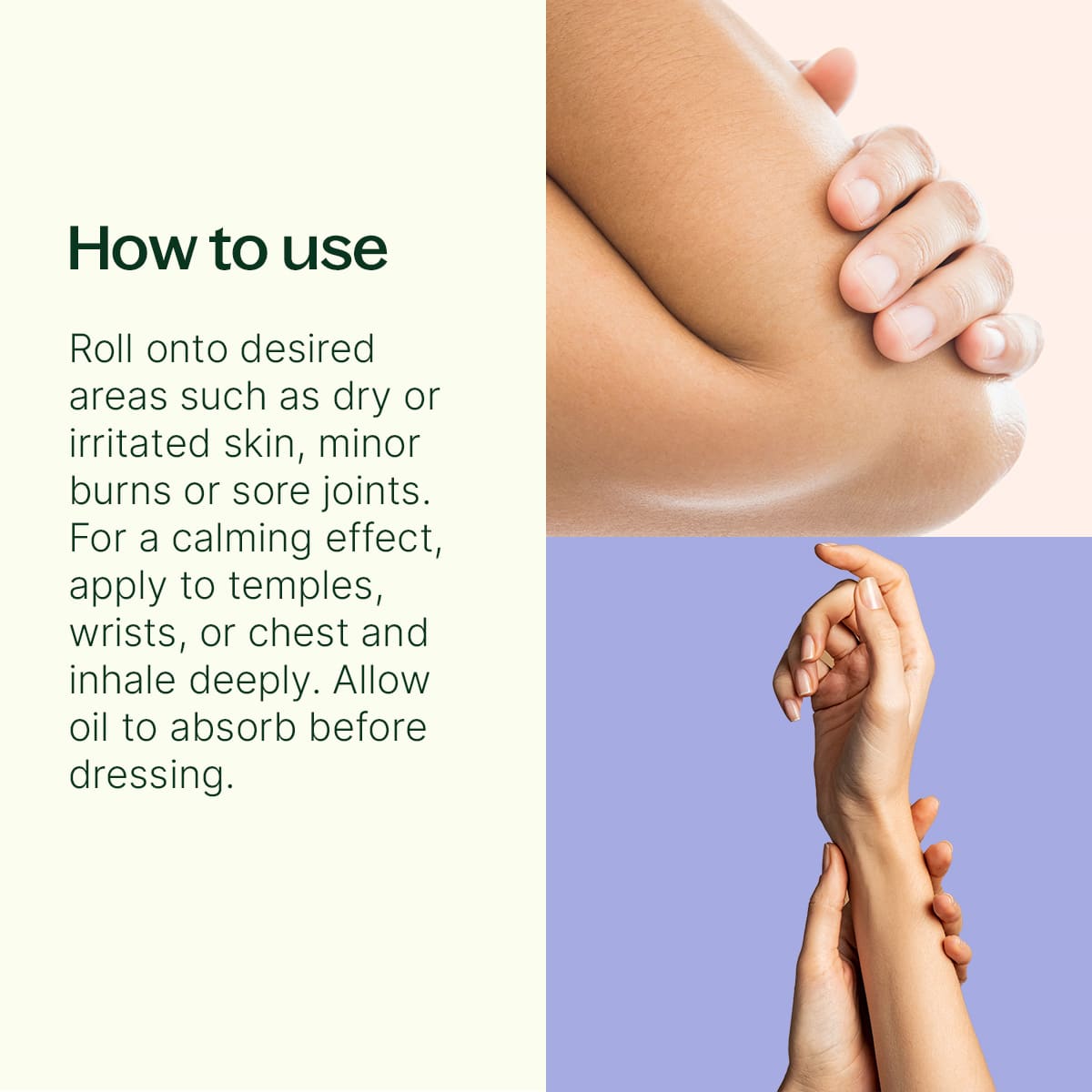 Organic Lavender & Frankincense Castor Body Oil Roll-On