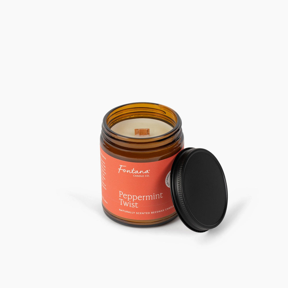 Peppermint Twist Beeswax Candle