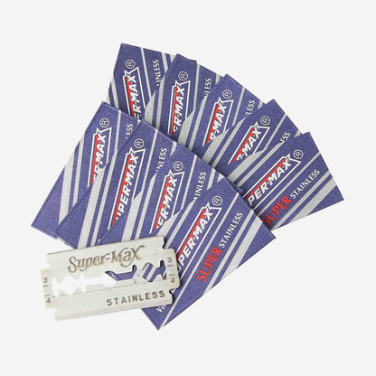Stainless Steel Safety Razor Blade Refills – Pack of 10