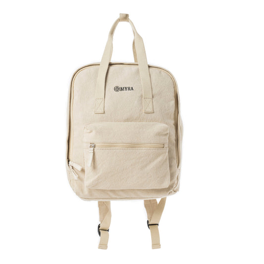 Pioneer Trek Canvas Backpack Bag - Beige