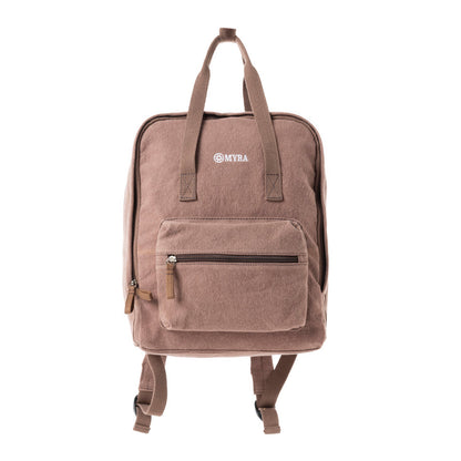 Pioneer Trek Canvas Backpack Bag - Brown