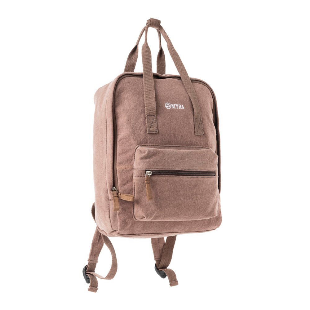 Pioneer Trek Canvas Backpack Bag - Brown