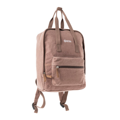 Pioneer Trek Canvas Backpack Bag - Brown