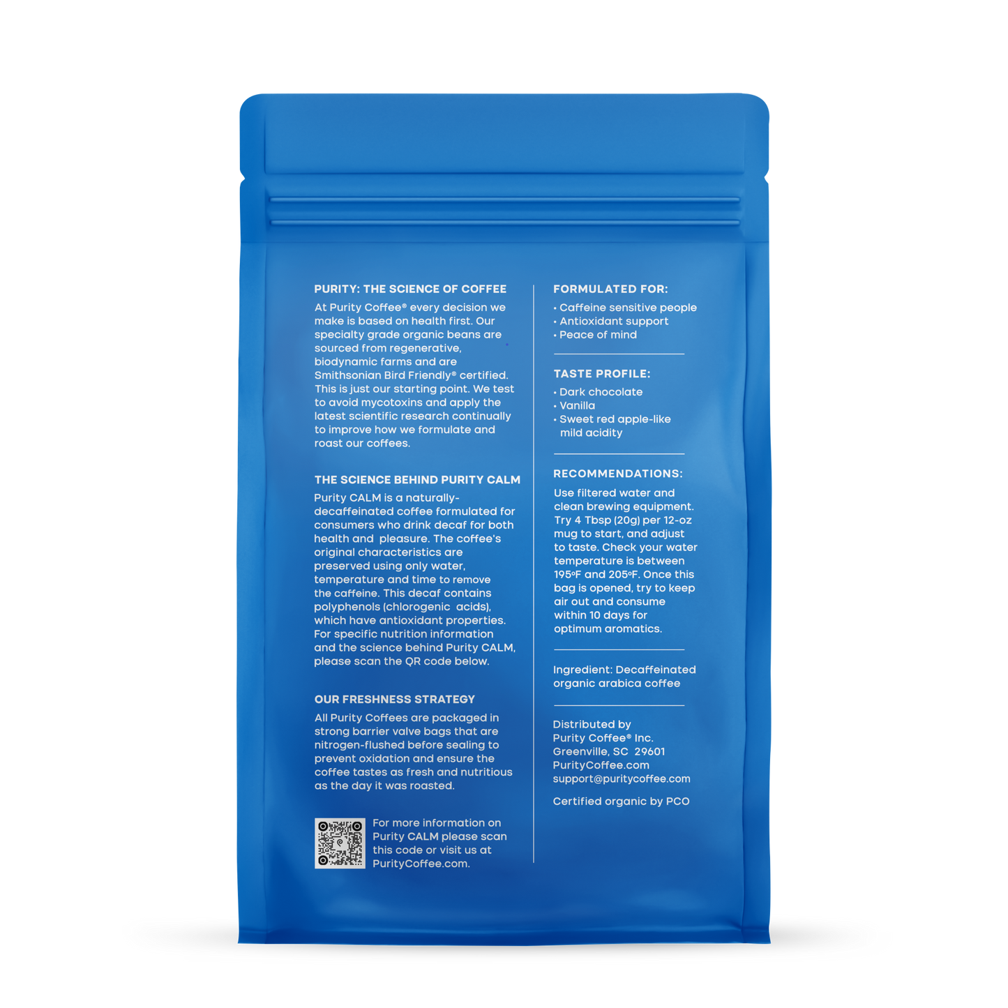 Organic Decaf Whole Bean Coffee – Calm