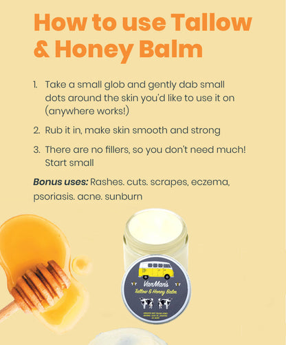 Bison Tallow & Manuka Honey Anti-Aging Face Balm