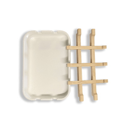 Bamboo Soap Dish with Removable Grid