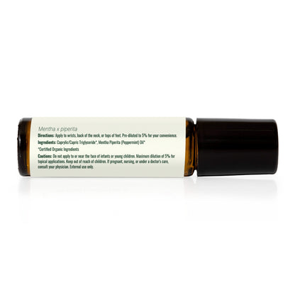 Organic Peppermint Essential Oil Roll-On (Pre-Diluted)