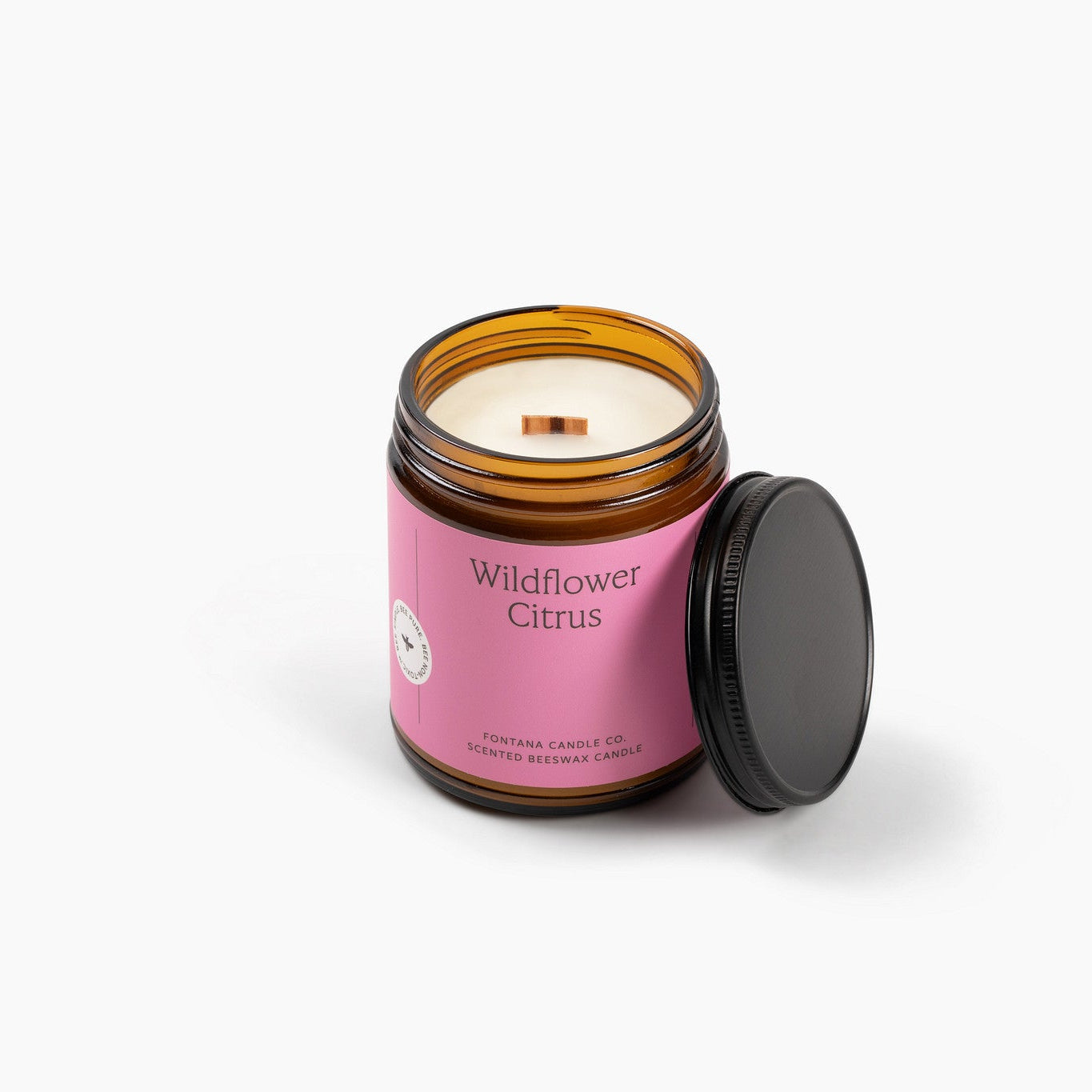 Wildflower Citrus Beeswax Candle