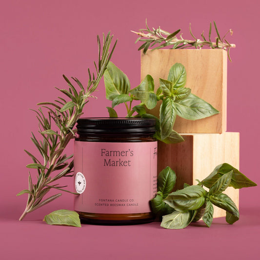 Farmer's Market Beeswax Candle