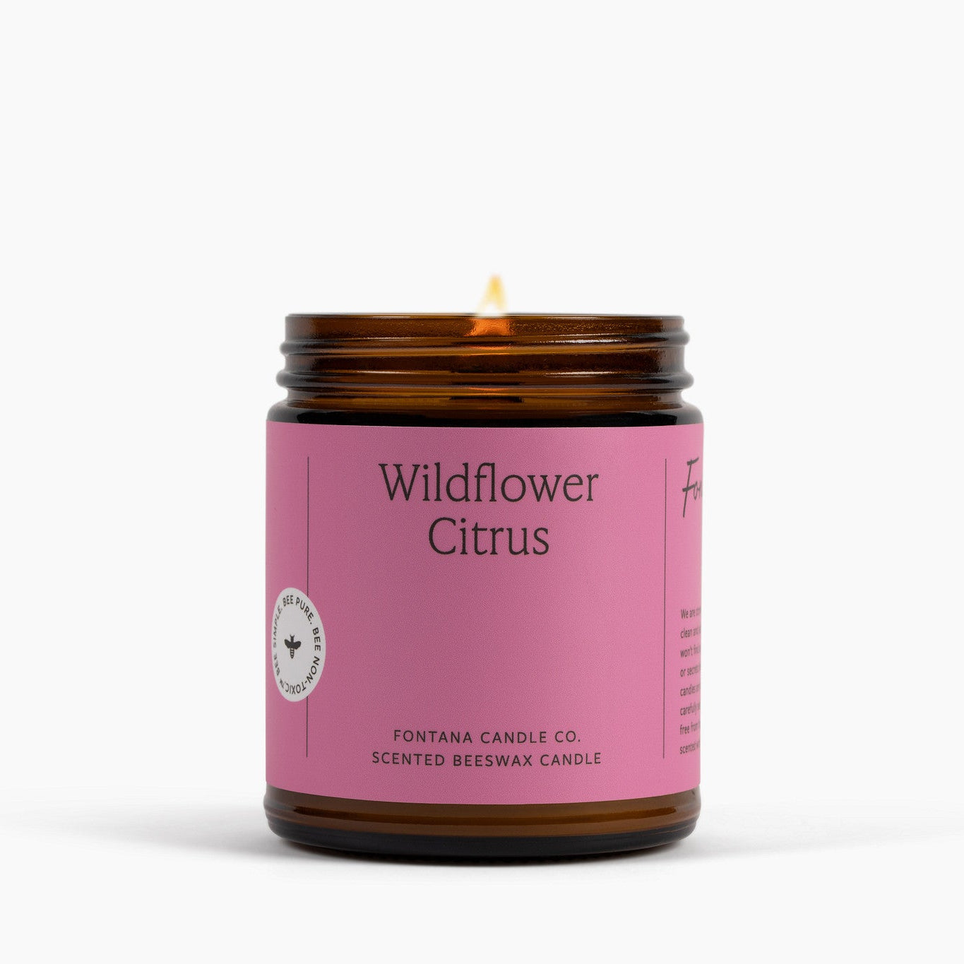 Wildflower Citrus Beeswax Candle