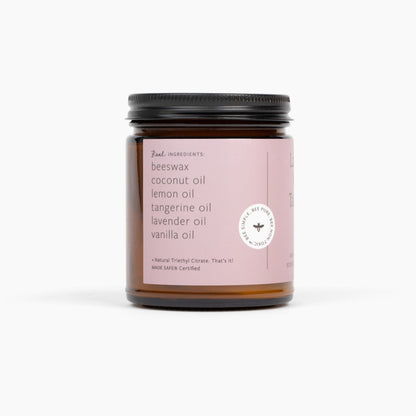 Lavender Vanilla Tangerine Beeswax Candle