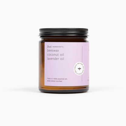 Lavender Beeswax Candle