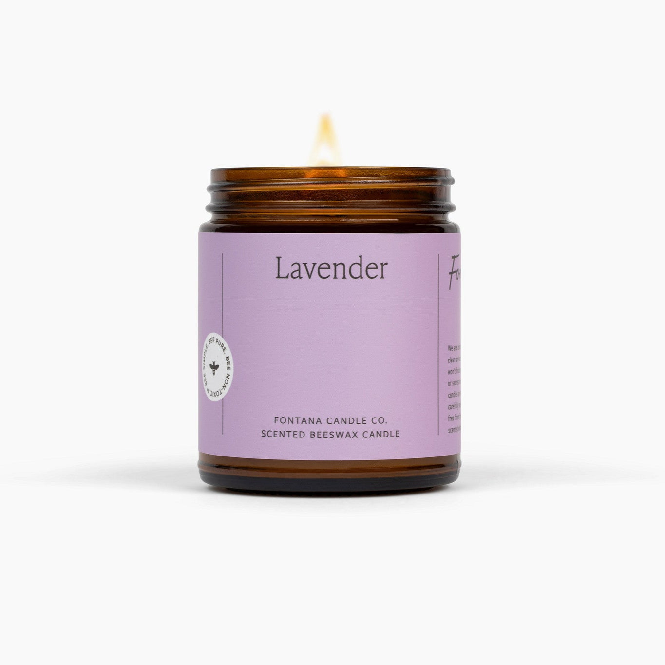 Lavender Beeswax Candle