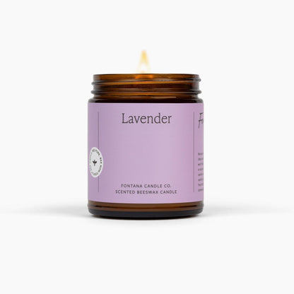 Lavender Beeswax Candle