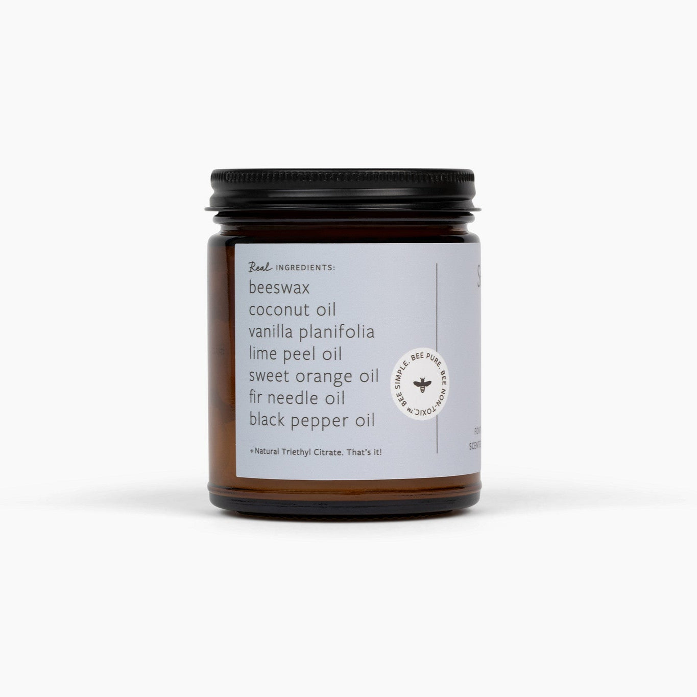 Sea Salt Beeswax Candle