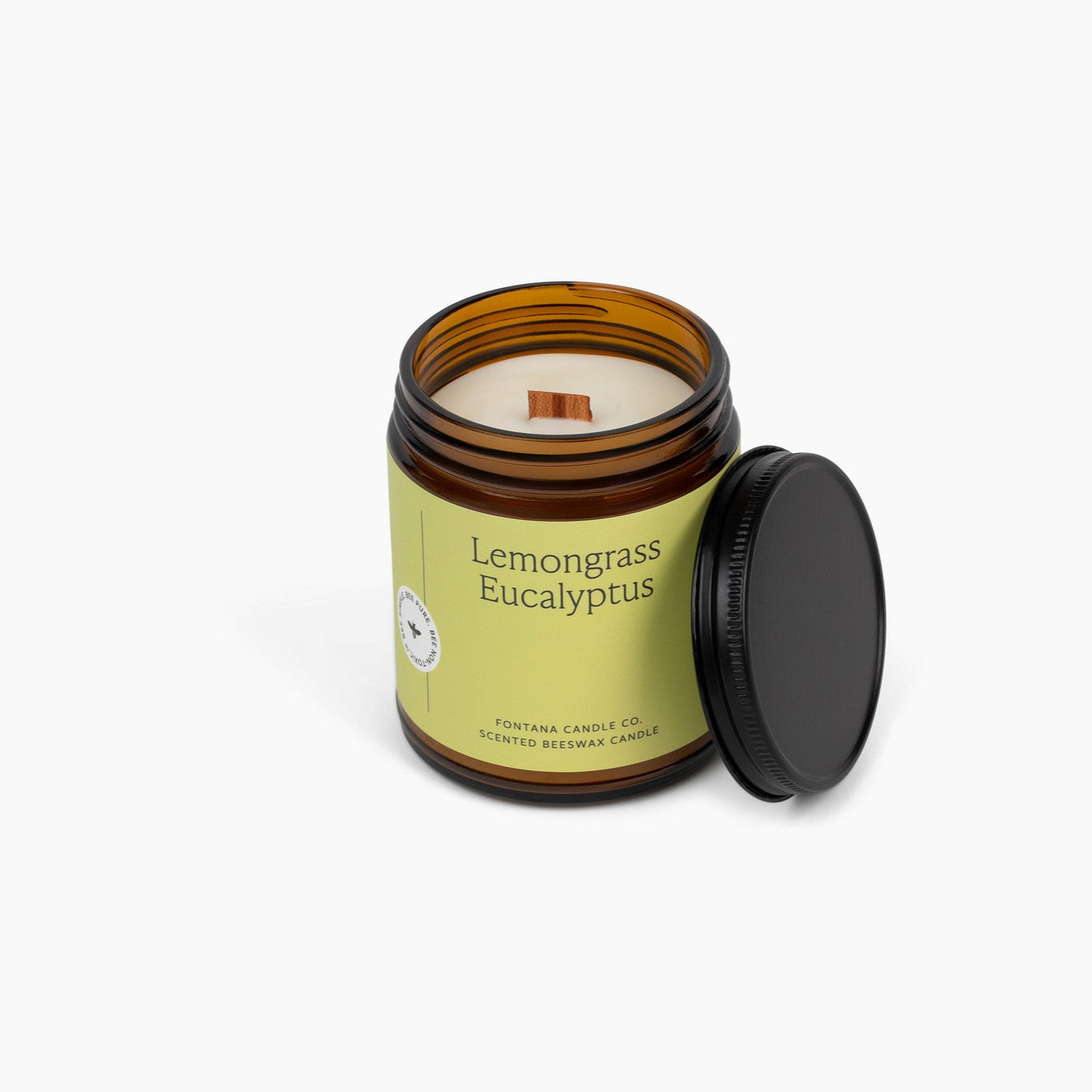 Lemongrass Eucalyptus Beeswax Candle