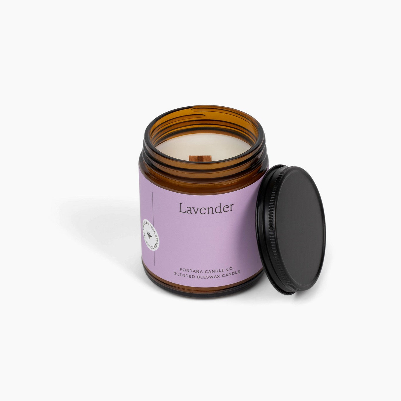 Lavender Beeswax Candle