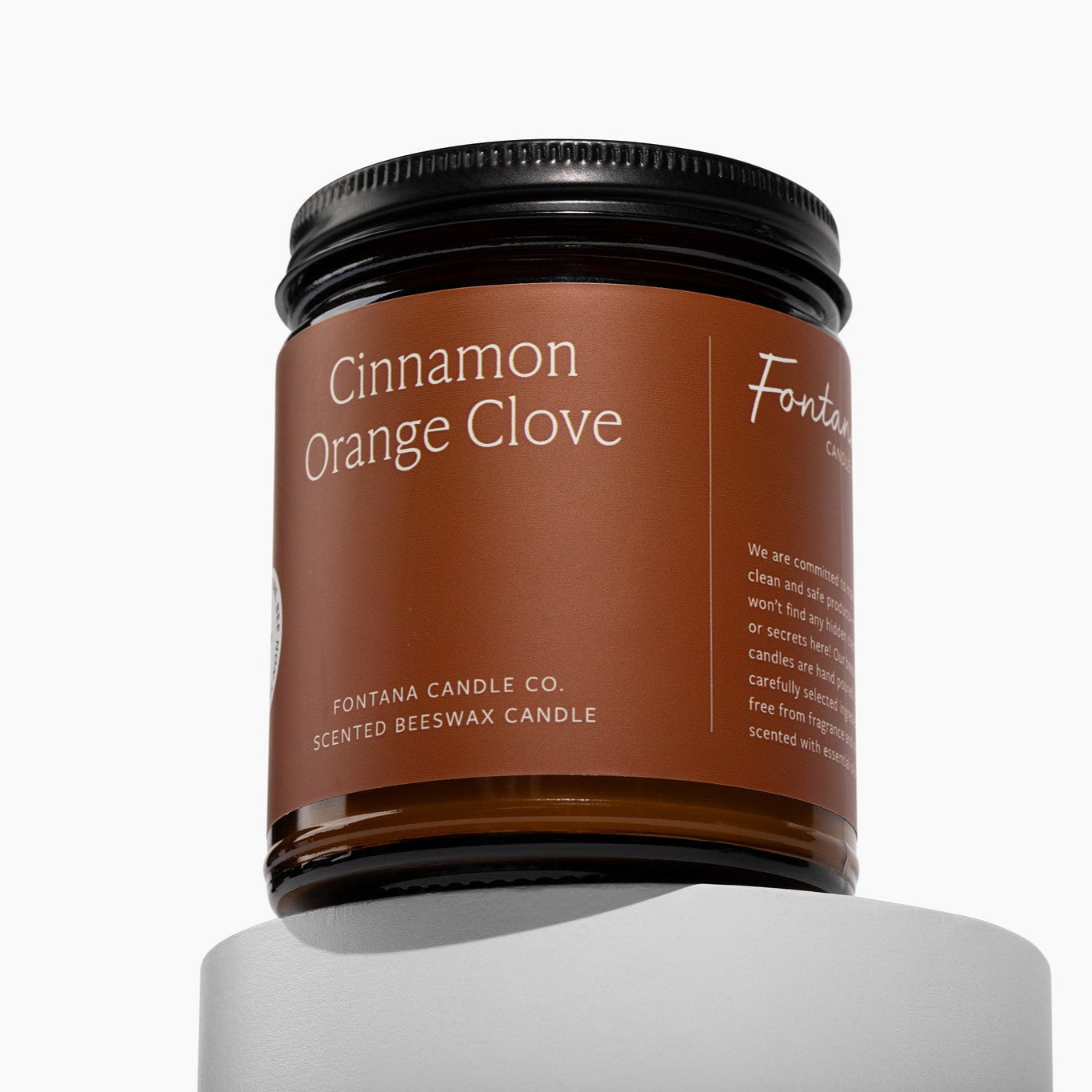 Cinnamon Orange Clove Beeswax Candle
