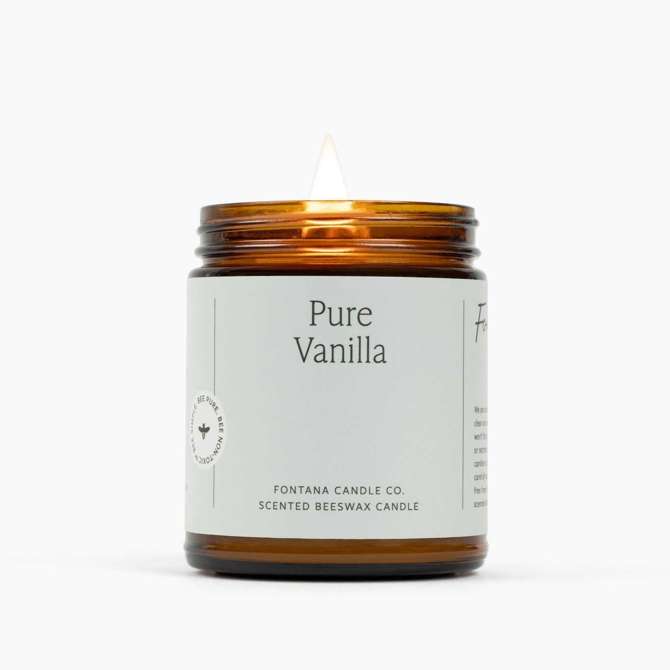 Pure Vanilla Beeswax Candle