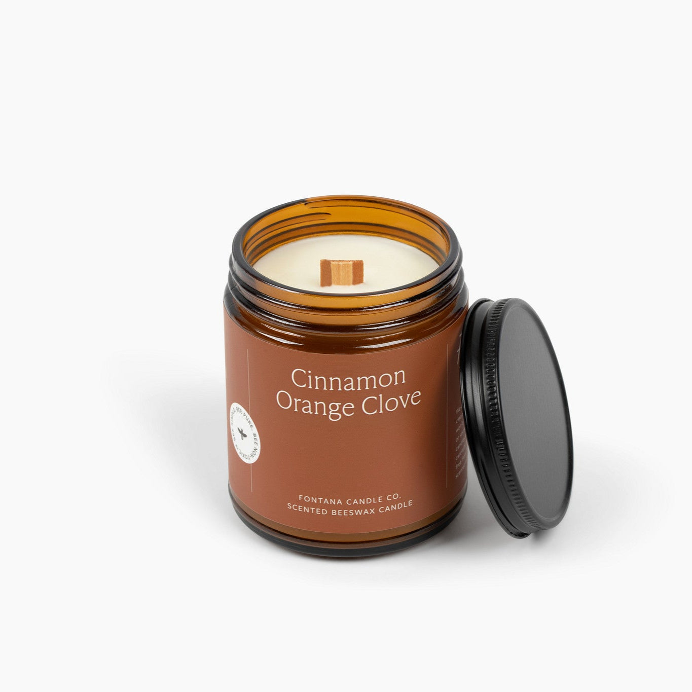 Cinnamon Orange Clove Beeswax Candle