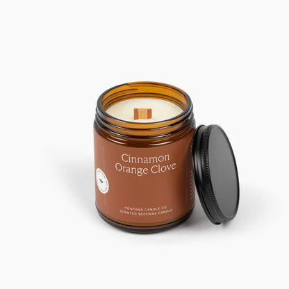 Cinnamon Orange Clove Beeswax Candle