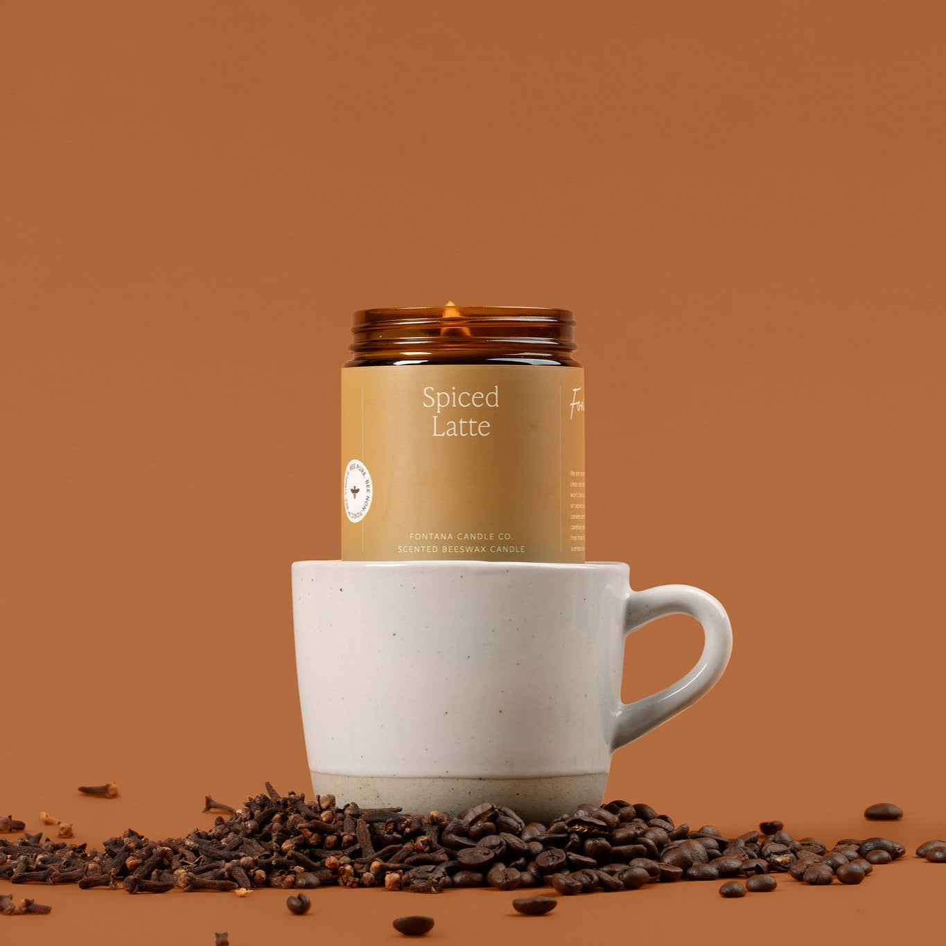 Spiced Latte Beeswax Candle