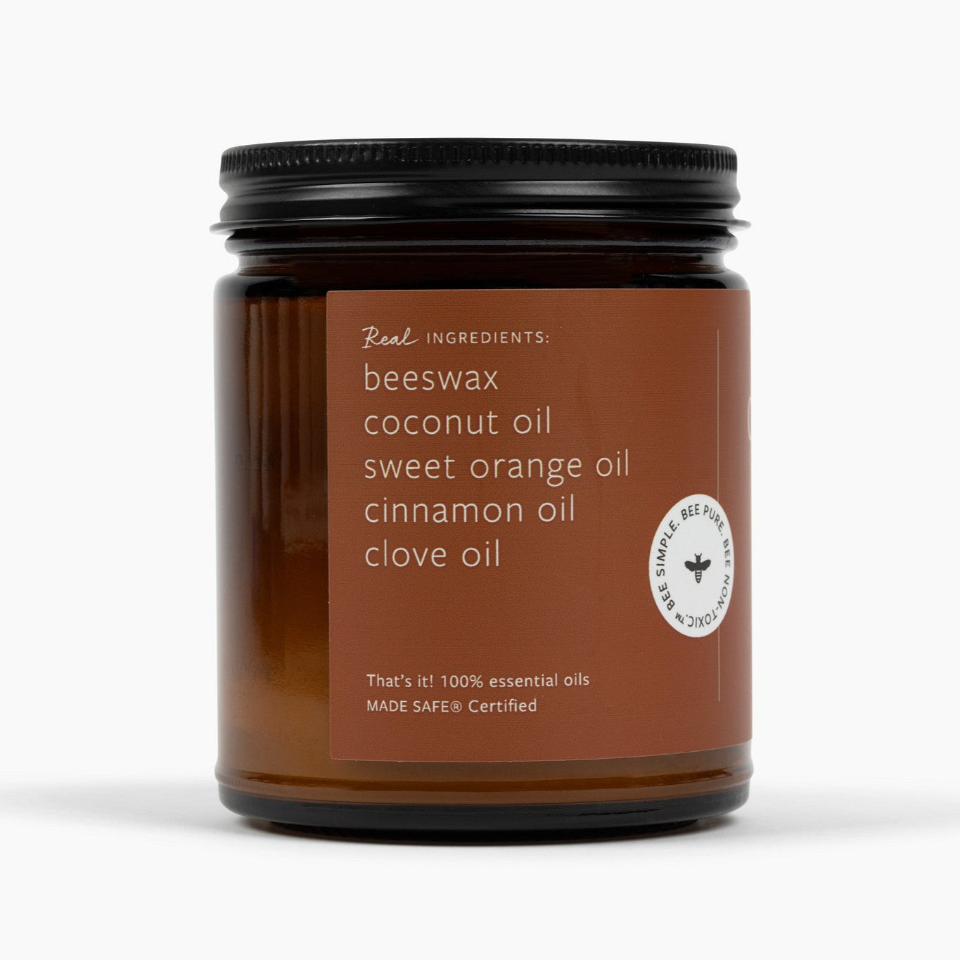 Cinnamon Orange Clove Beeswax Candle